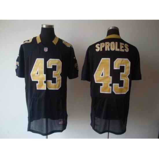 Nike New Orleans Saints 43 Darren Sproles black Elite NFL Jersey